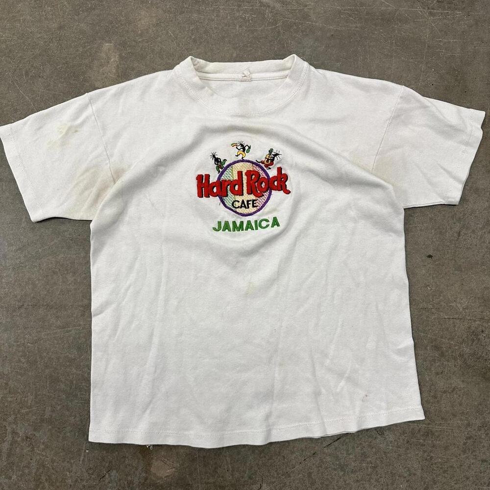 Vintage 90s Hard Rock Jamaica Graphic Shirt Size Medium